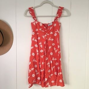 Flynn Skye Orange Floral Mini Dress